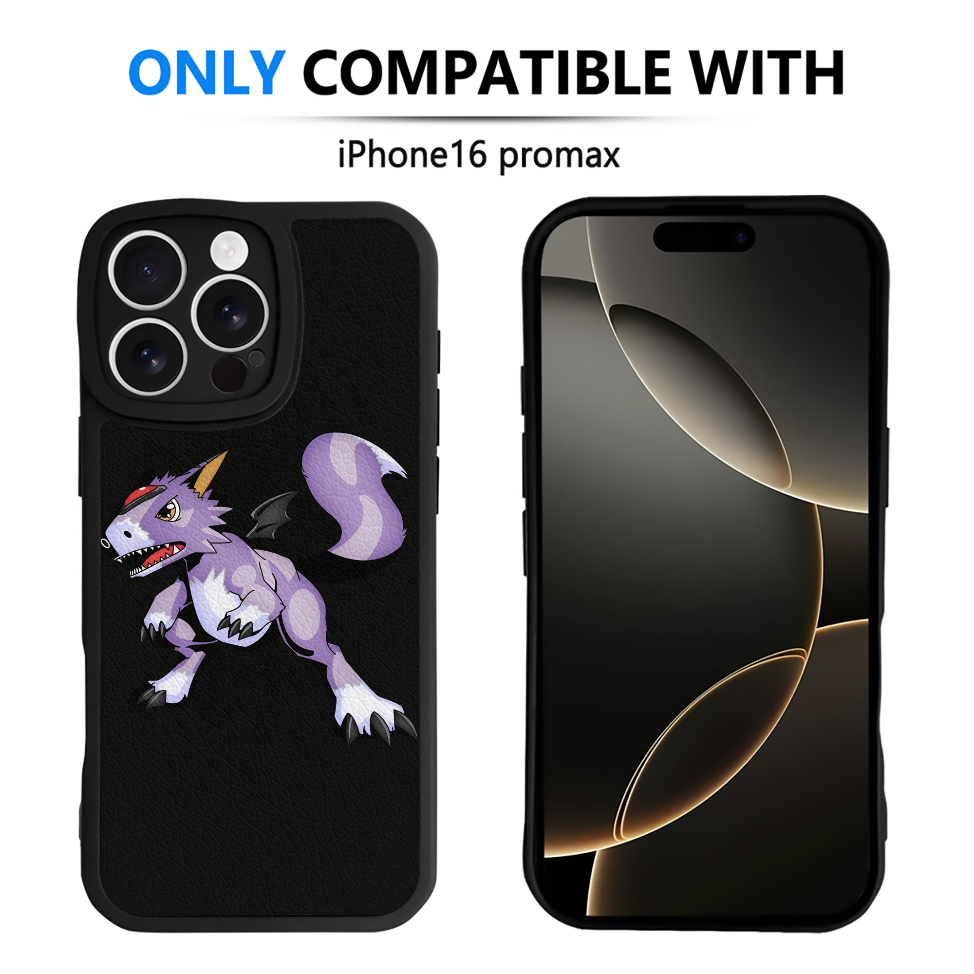 （画像用） Digimon デジタルモンスター/デジモン 【iPhone 16シリーズ対応】シリコンスマホケース（レザー調） 材質：シリコン